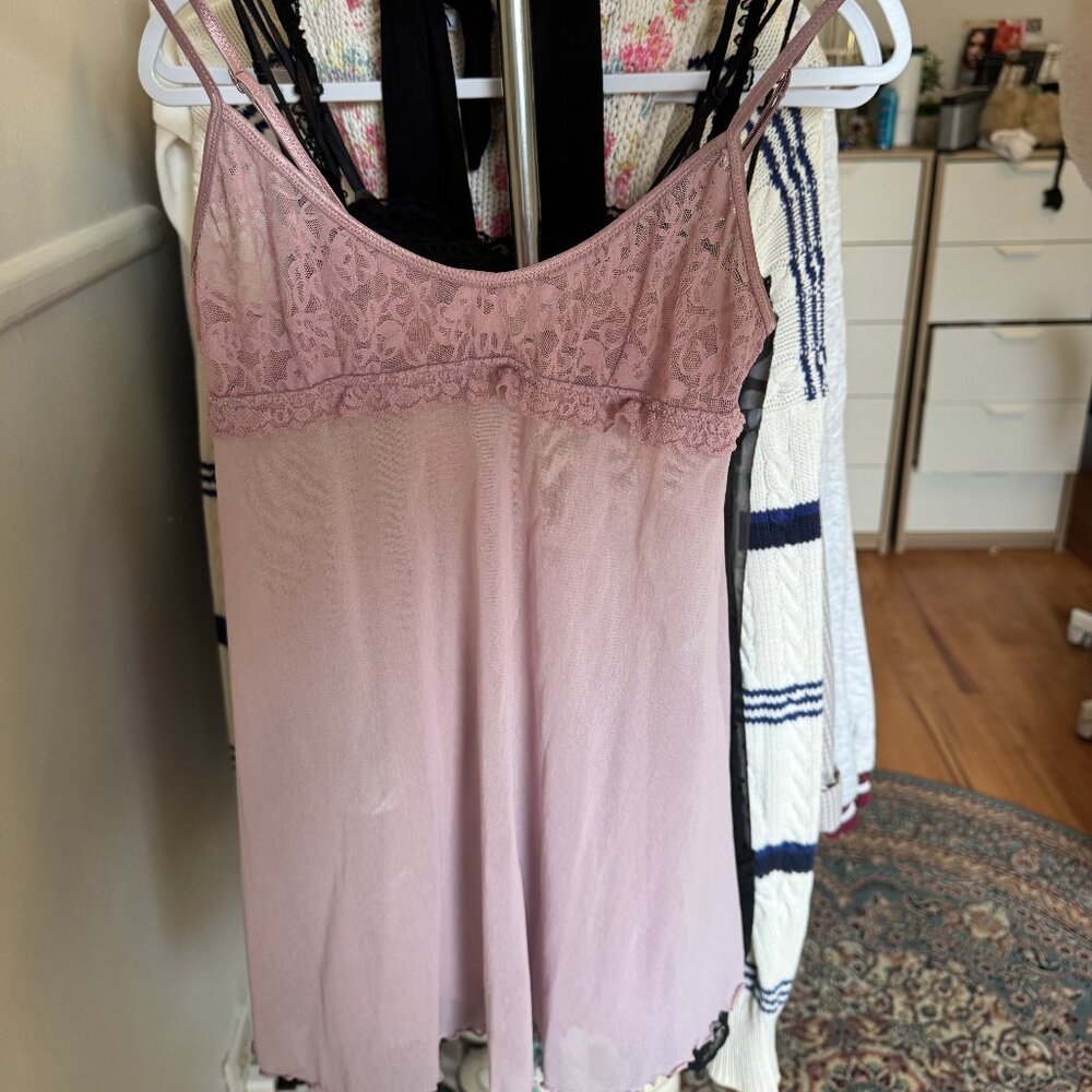 Vintage Babydoll Lingerie Slip Dress